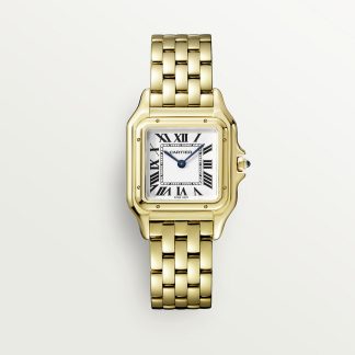 replica cartier Panthère de Cartier watch Medium model quartz movement yellow gold CRWGPN0009