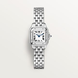 replica cartier Panthère de Cartier watch Mini model quartz movement steel CRWSPN0019