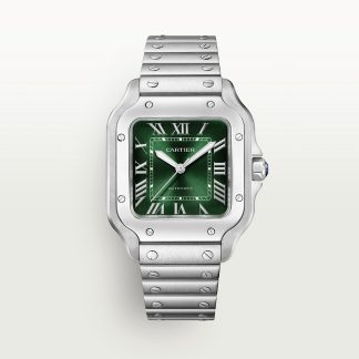 replica cartier Santos de Cartier watch Medium model steel CRWSSA0061